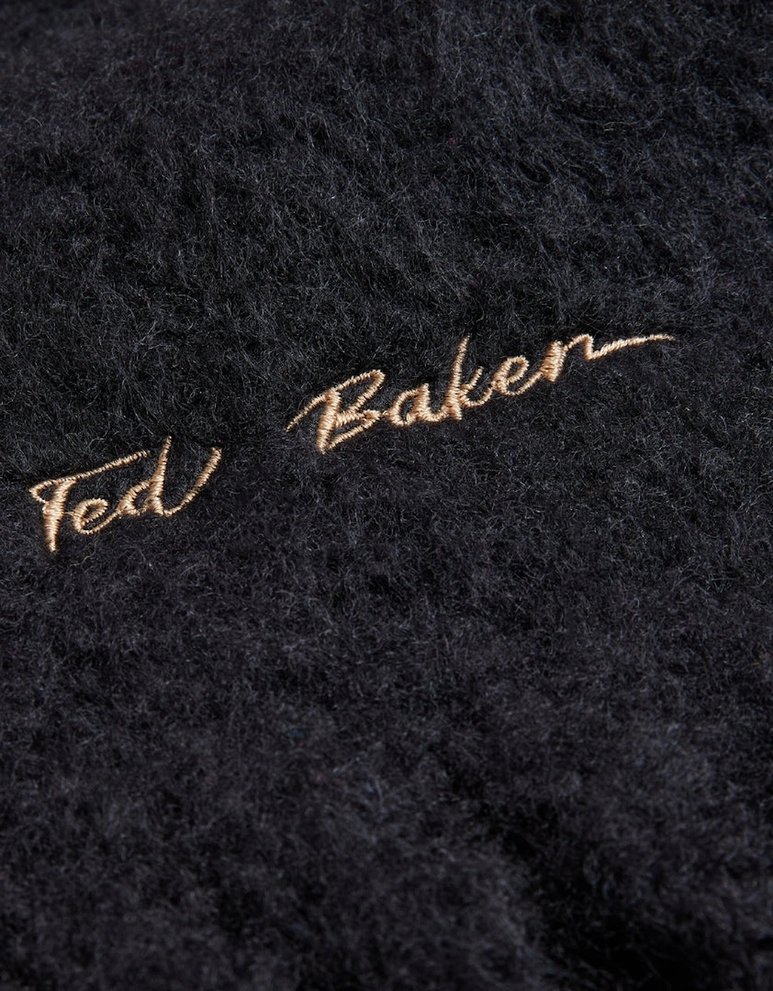 Ted Baker Shell's Skinny Woven Black Scarf