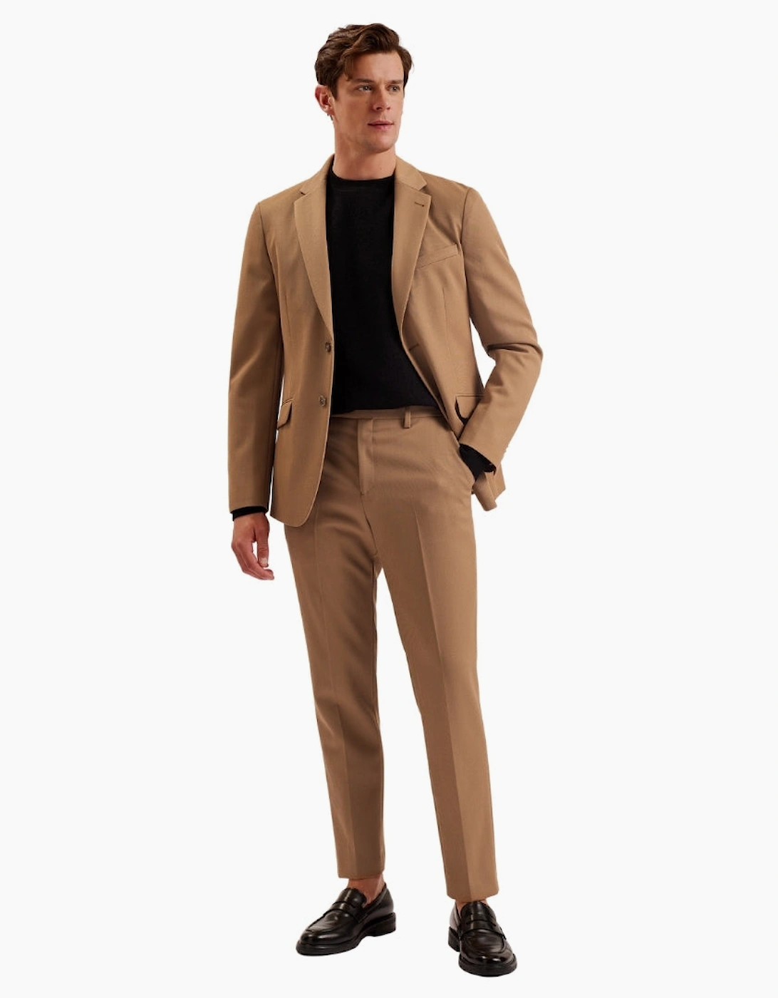 Ted Baker Nalfanj Cavalry Twill SB2 Tan Blazer Jacket