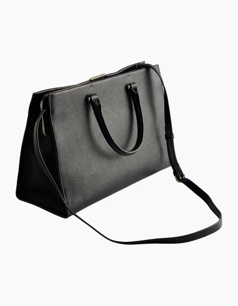 Ted Baker Rosane Bar Detail Medium Black Tote Bag