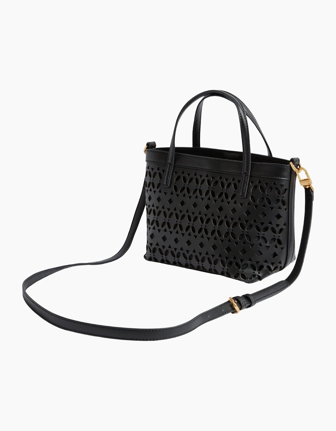 Ted Baker Lissann Laser Cut Mini Black Shopper Bag