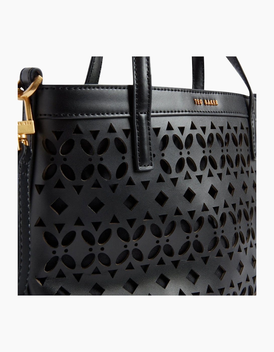 Ted Baker Lissann Laser Cut Mini Black Shopper Bag