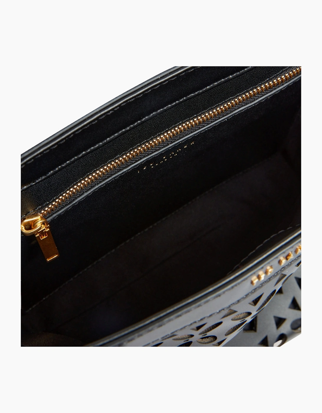 Ted Baker Lissann Laser Cut Mini Black Shopper Bag