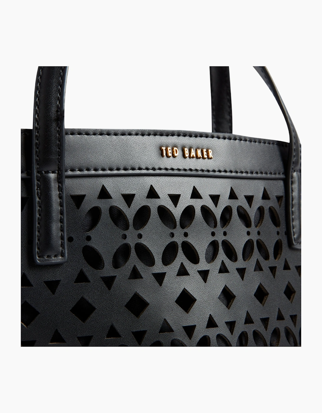 Ted Baker Lissann Laser Cut Mini Black Shopper Bag