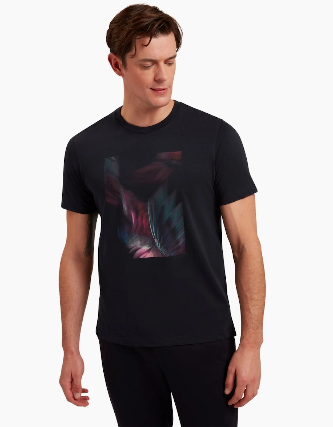 Ted Baker Father Box Printed Navy T-Shirt