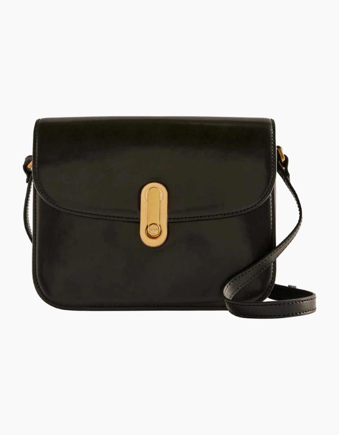 Ted Baker Kkayli Polished Leather Black Satchel Bag