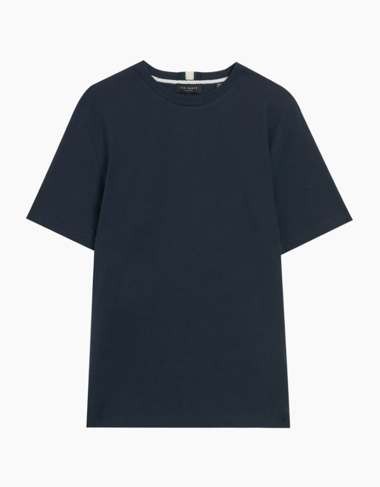 Ted Baker Wiskin Regular Navy Branded T-Shirt