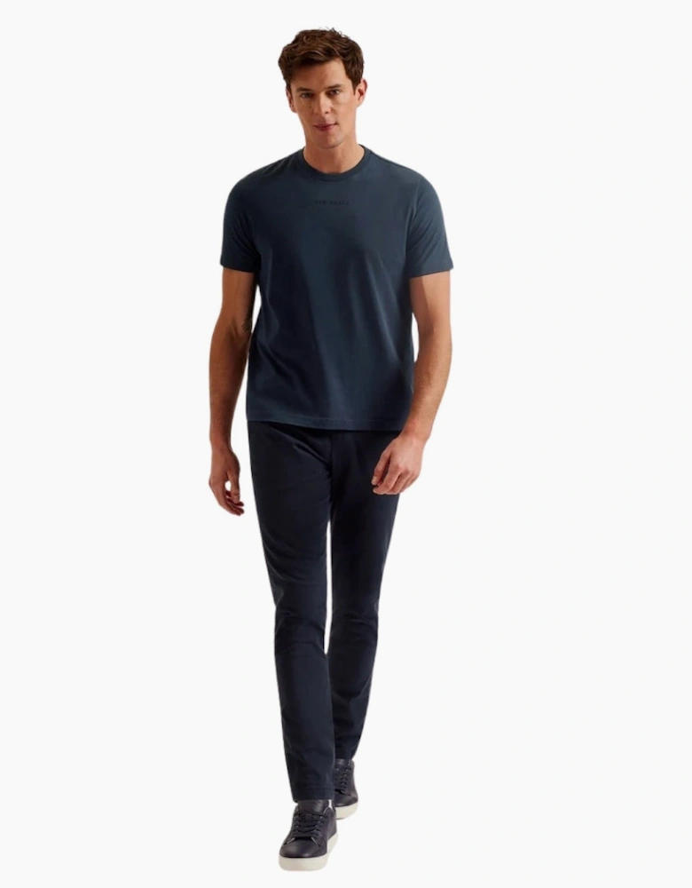 Ted Baker Wiskin Regular Navy Branded T-Shirt