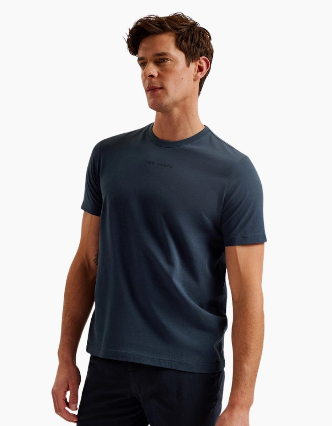 Ted Baker Wiskin Regular Navy Branded T-Shirt