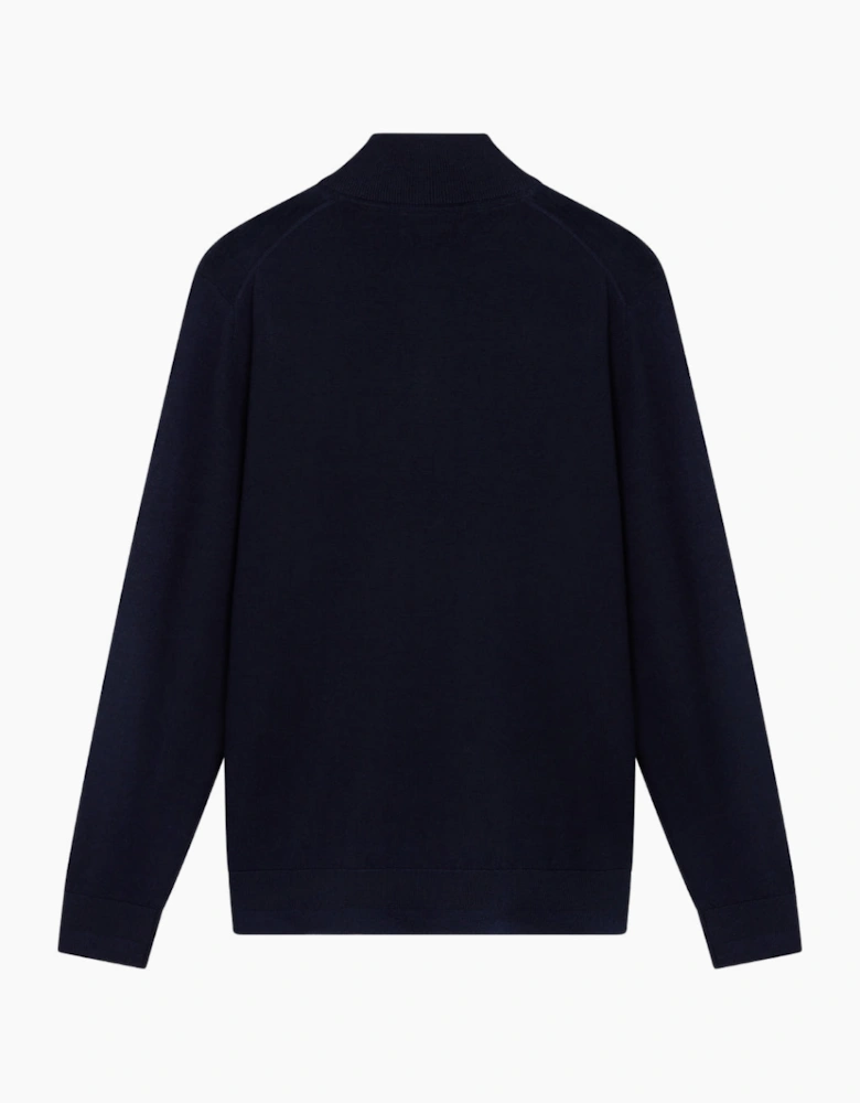 Ted Baker Limehas Merino Core Half Zip Navy Jumper