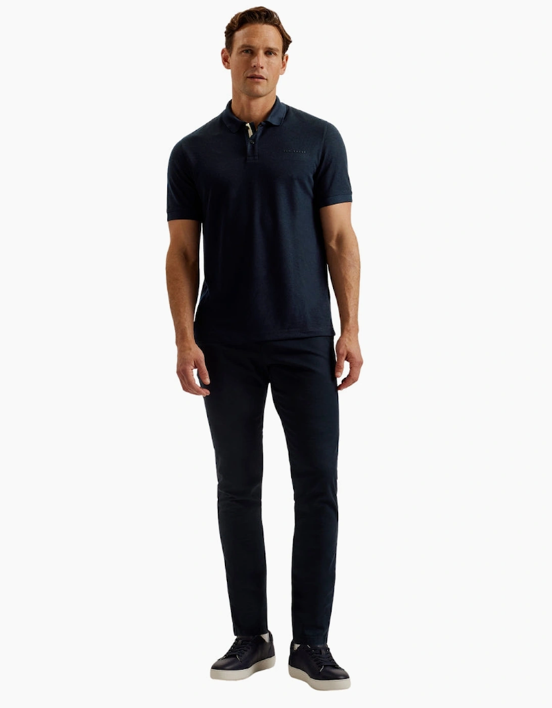 Ted Baker Karty Regular Branded Navy Polo Shirt