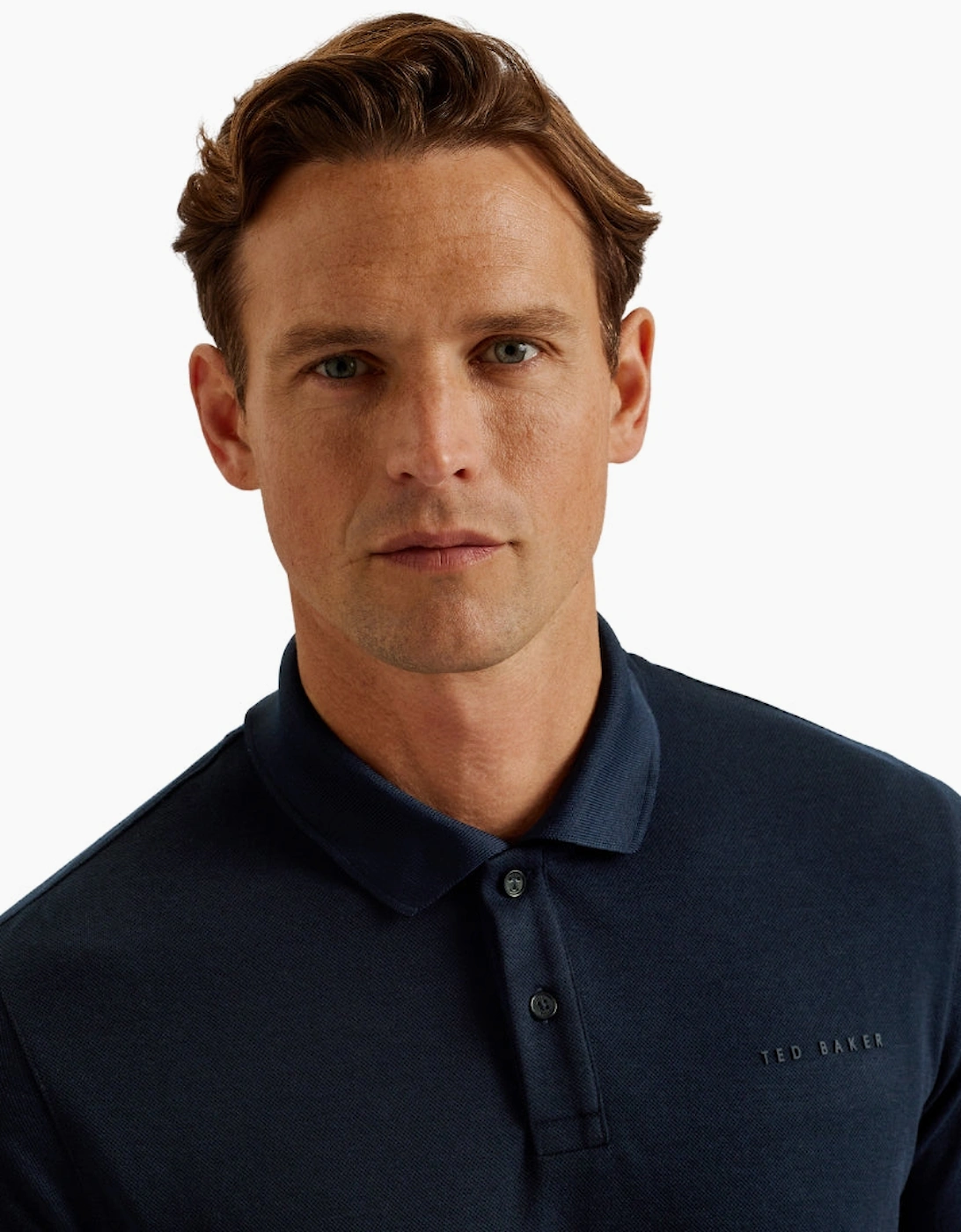 Ted Baker Karty Regular Branded Navy Polo Shirt