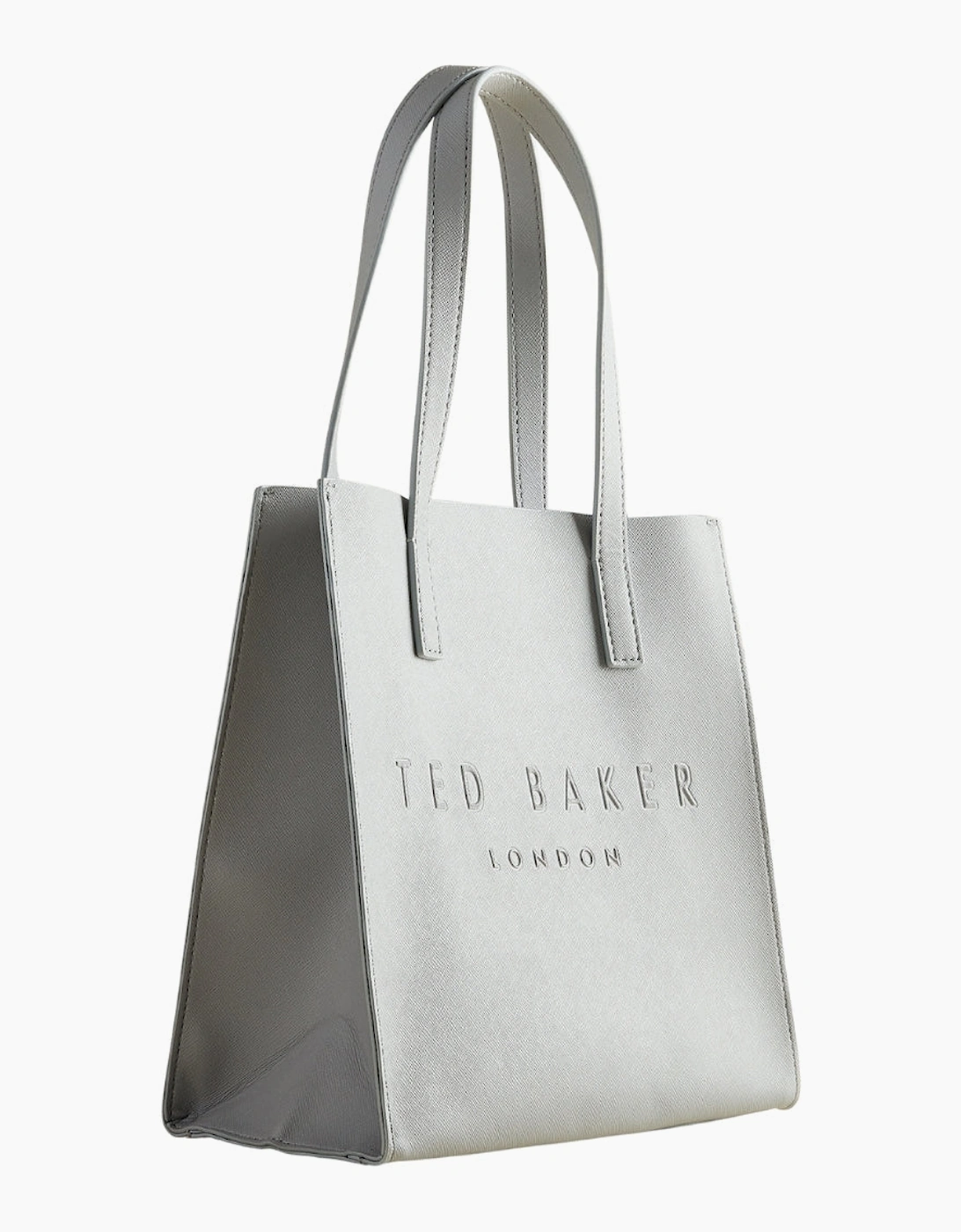 Ted Baker Crosshatch Small Icon Light Grey Bag