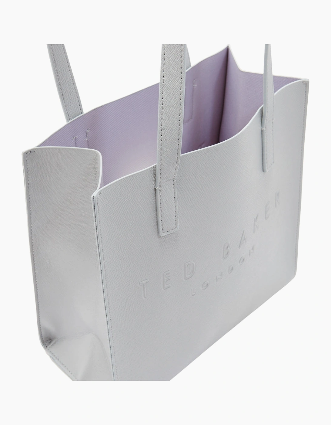Ted Baker Crosshatch Small Icon Light Grey Bag