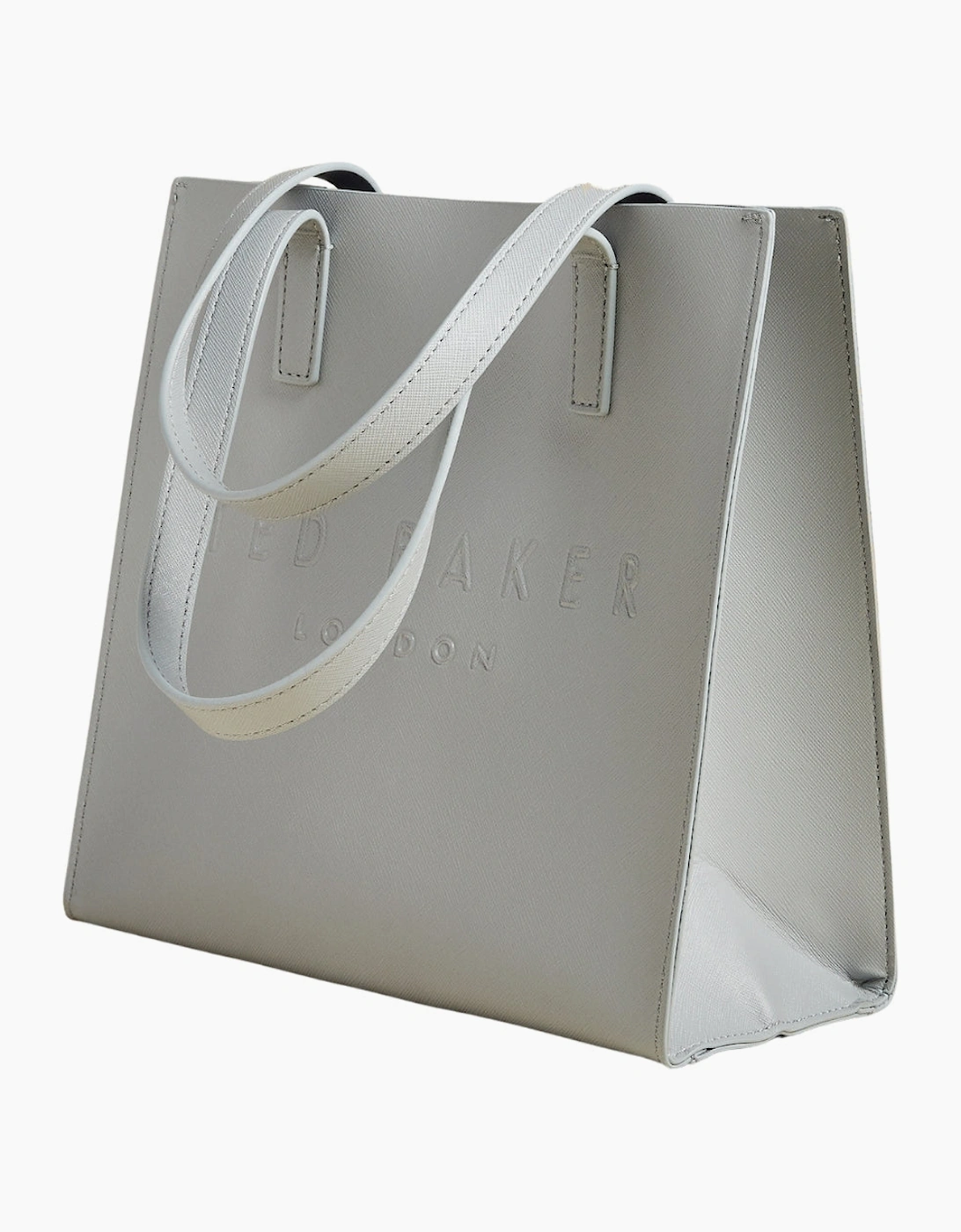 Ted Baker Crosshatch Small Icon Light Grey Bag