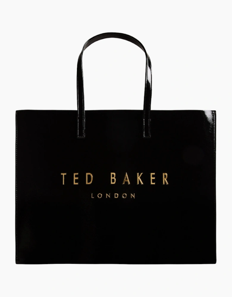 Ted Baker Crikon Crinkle Black Extra Large Icon Tote Bag