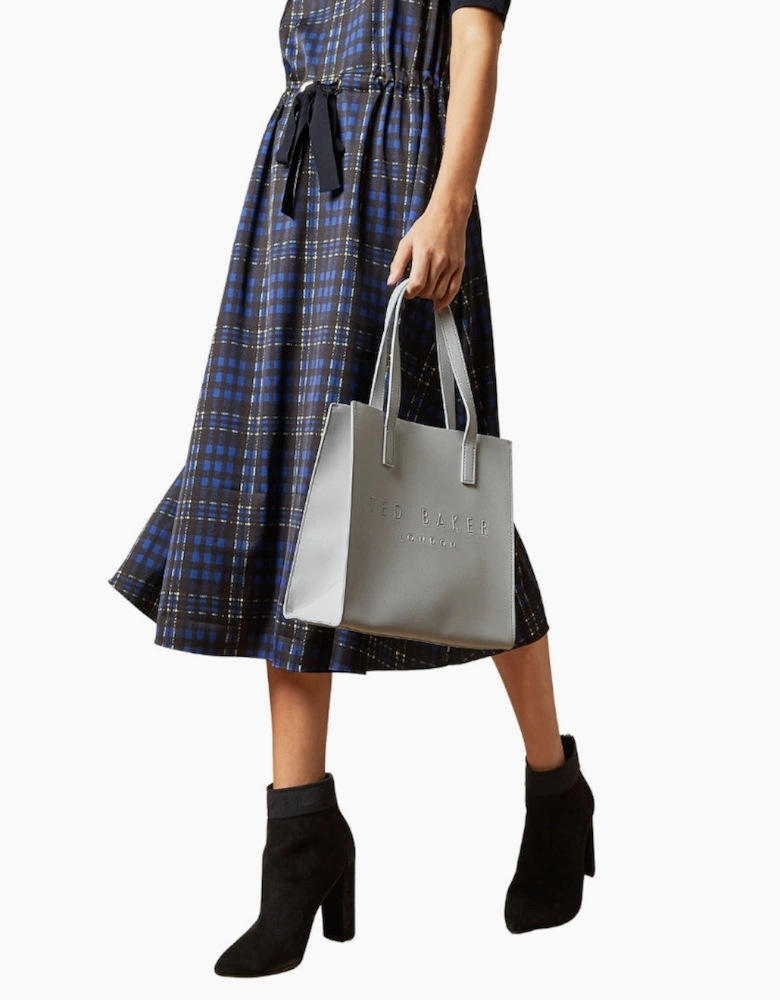 Ted Baker Crosshatch Small Icon Light Grey Bag