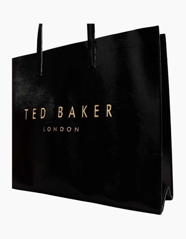 Ted Baker Crikon Crinkle Black Extra Large Icon Tote Bag