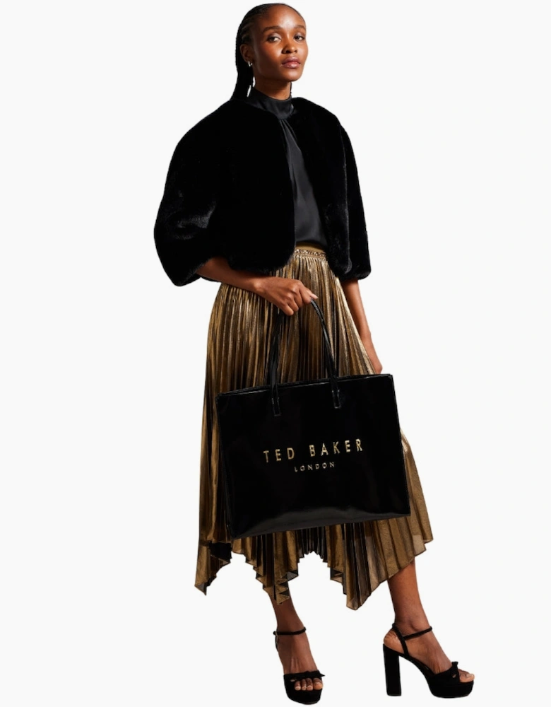 Ted Baker Crikon Crinkle Black Extra Large Icon Tote Bag
