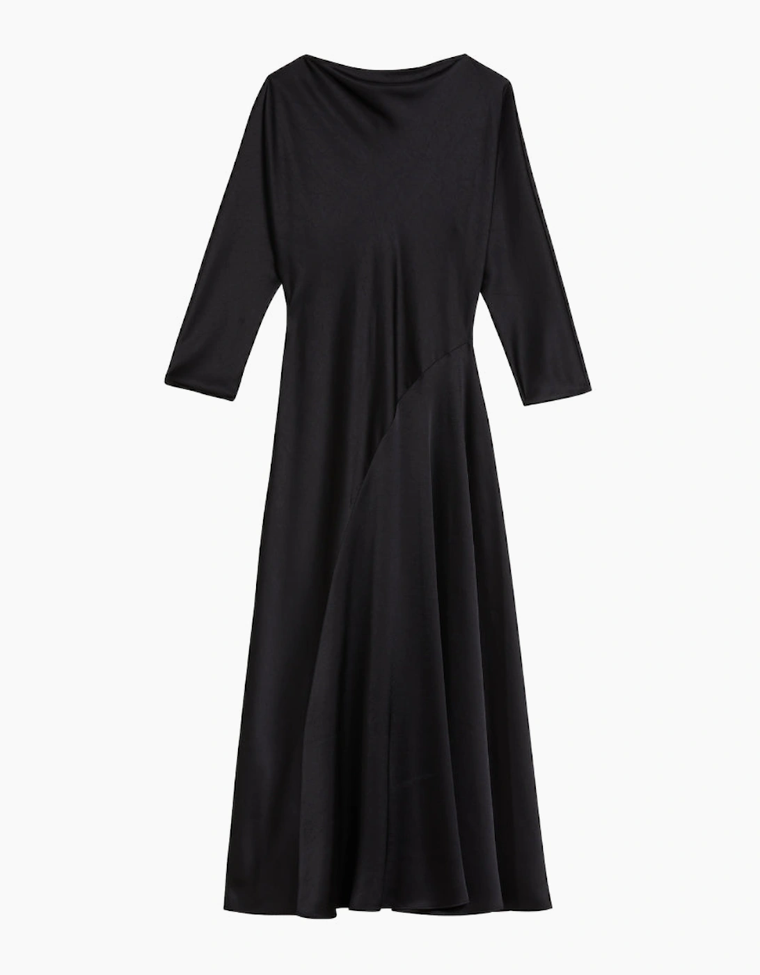 Ted Baker Avelli Curve Seam Detail Black Midi Dress