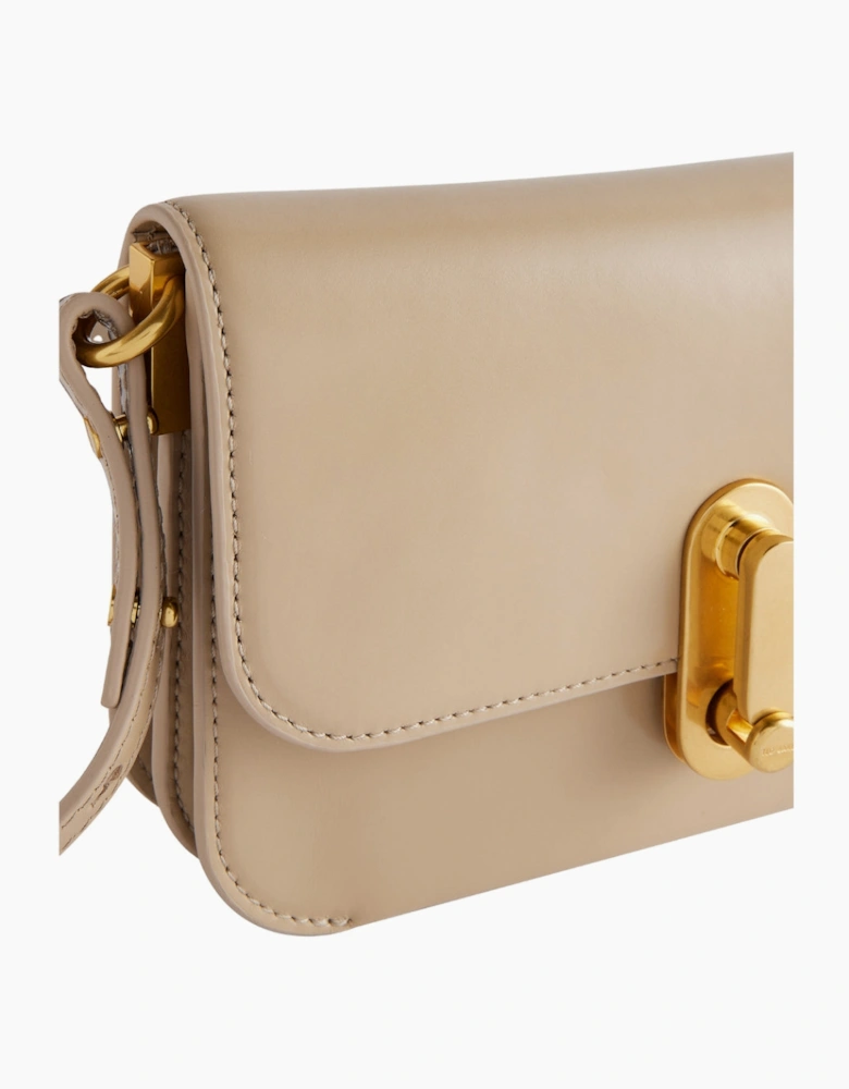 Ted Baker Kkaysa Polished Small Leather Taupe Crossbody Bag