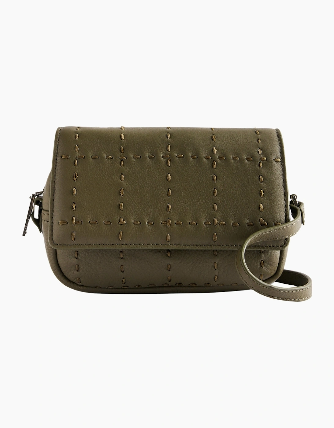 Ted Baker Stalina Stitch Detail Khaki Camera Bag