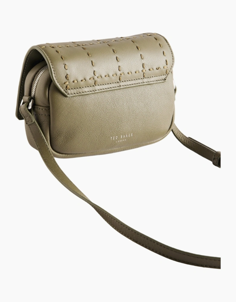Ted Baker Stalina Stitch Detail Khaki Camera Bag