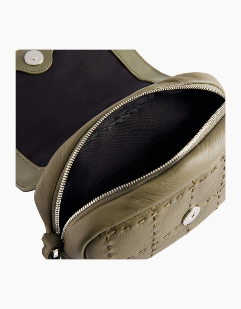 Ted Baker Stalina Stitch Detail Khaki Camera Bag