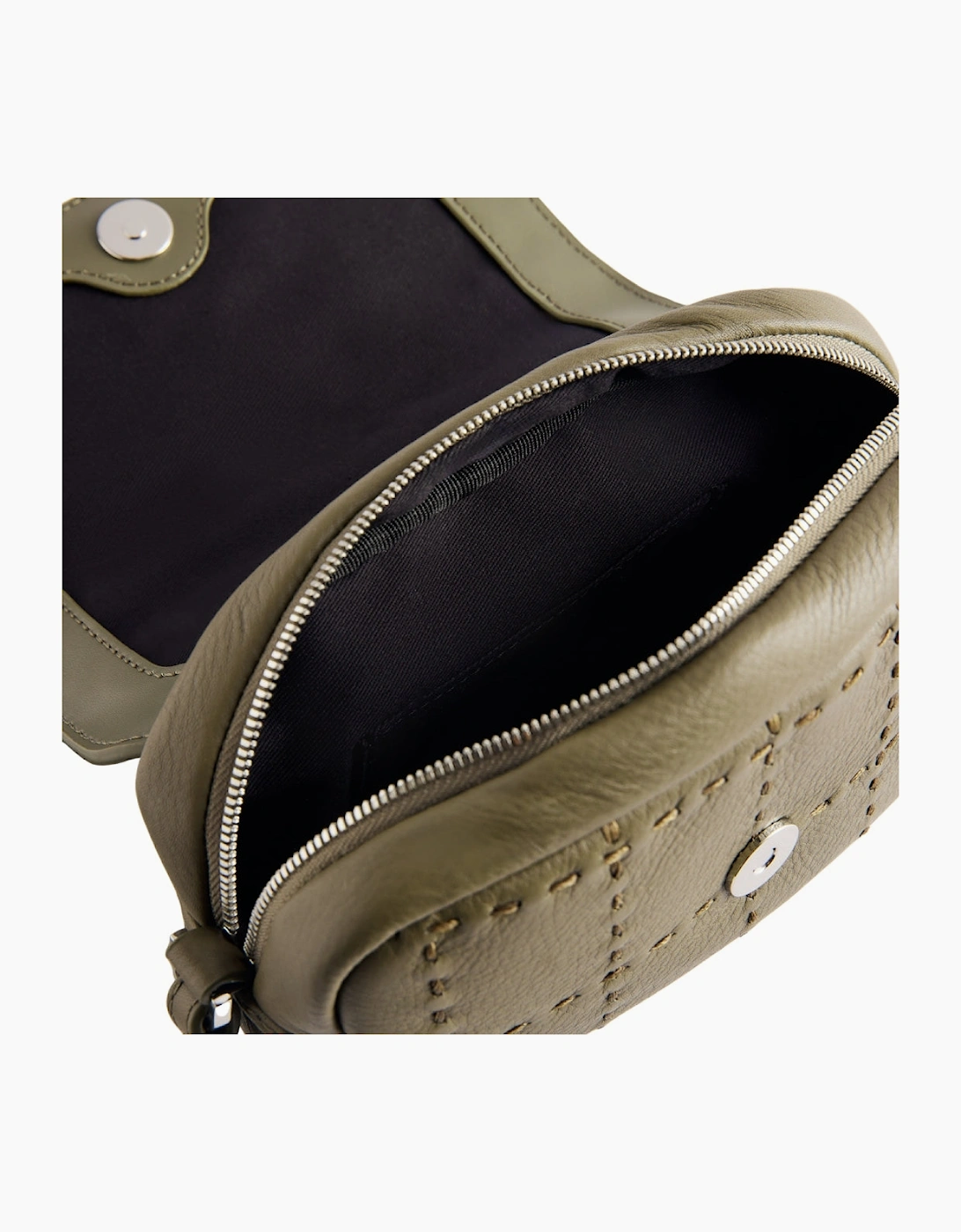 Ted Baker Stalina Stitch Detail Khaki Camera Bag