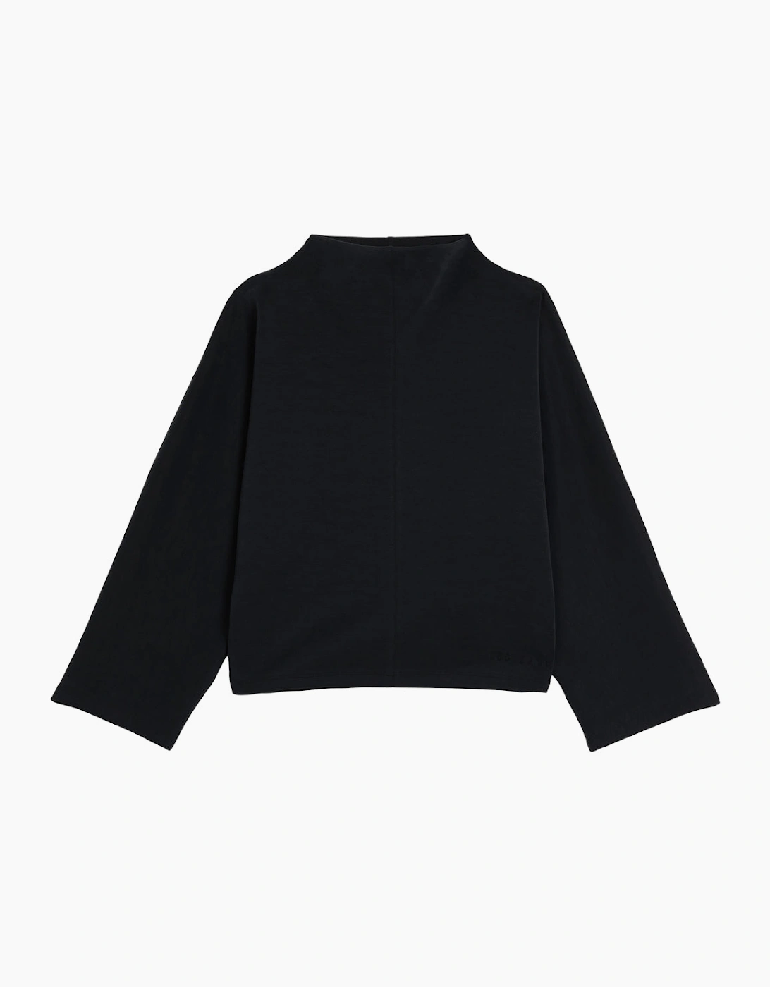 Ted Baker Kenseyy Cupro Funnel Neck Black Sweater