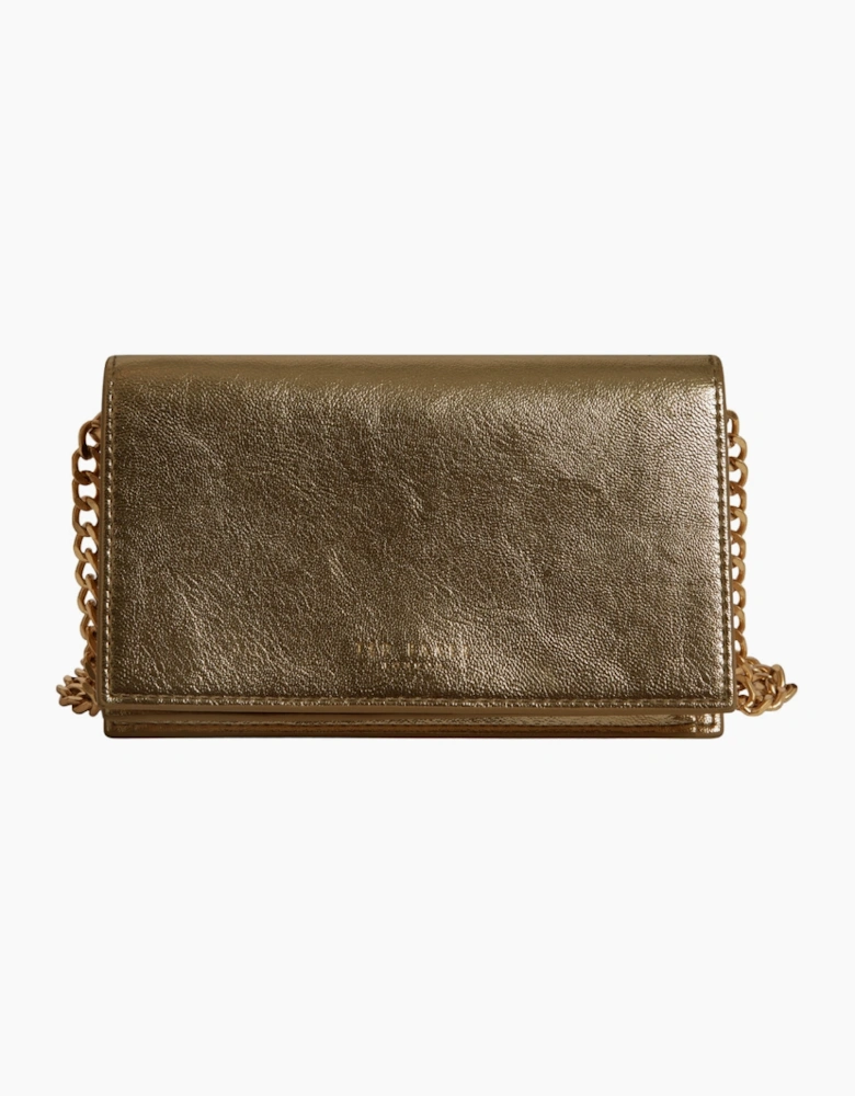 Ted Baker Crossbody Gold Flapover Bag