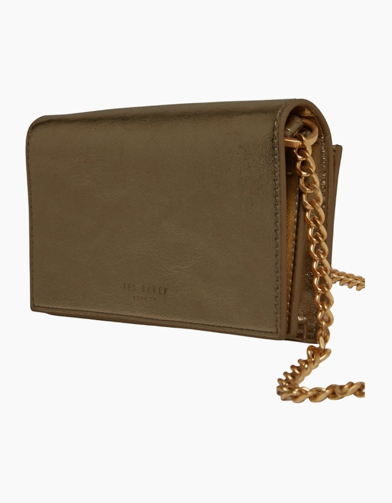 Ted Baker Crossbody Gold Flapover Bag