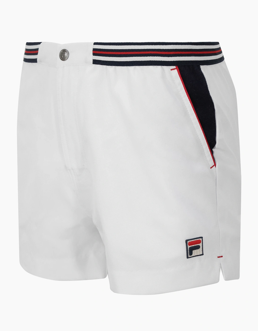 HighTide Terry Stripe Shorts | Gardenia Fila Navy