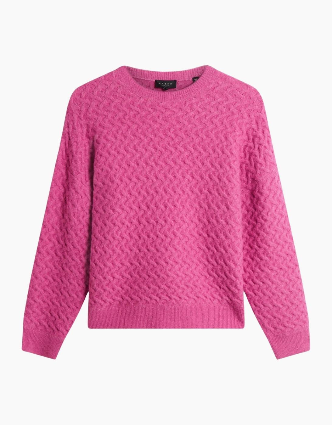 Ted Baker Women's Ted Baker Morlea Horizontal Cable Relaxed Fit Pink Jumper