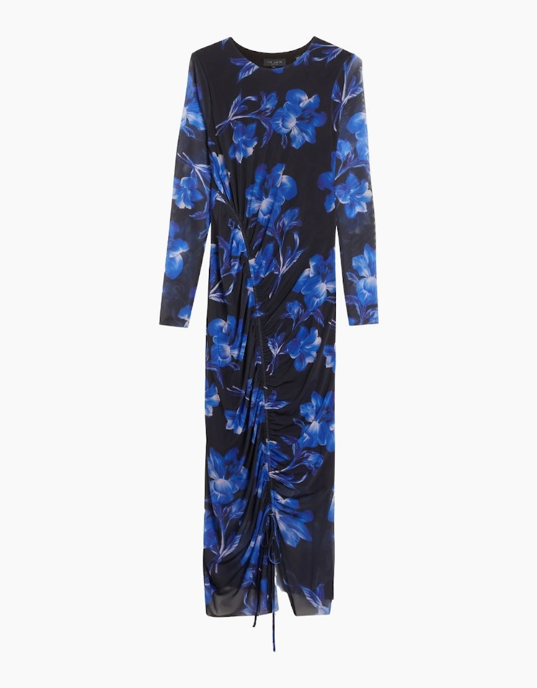 Ted Baker Marliyy Printed Mesh Bodycon Blue Dress
