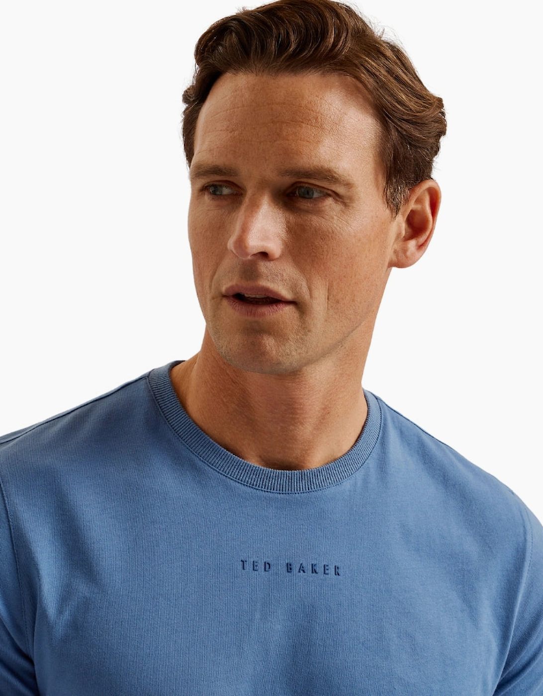 Ted Baker Wiskin SS Regular Blue Branded T-Shirt