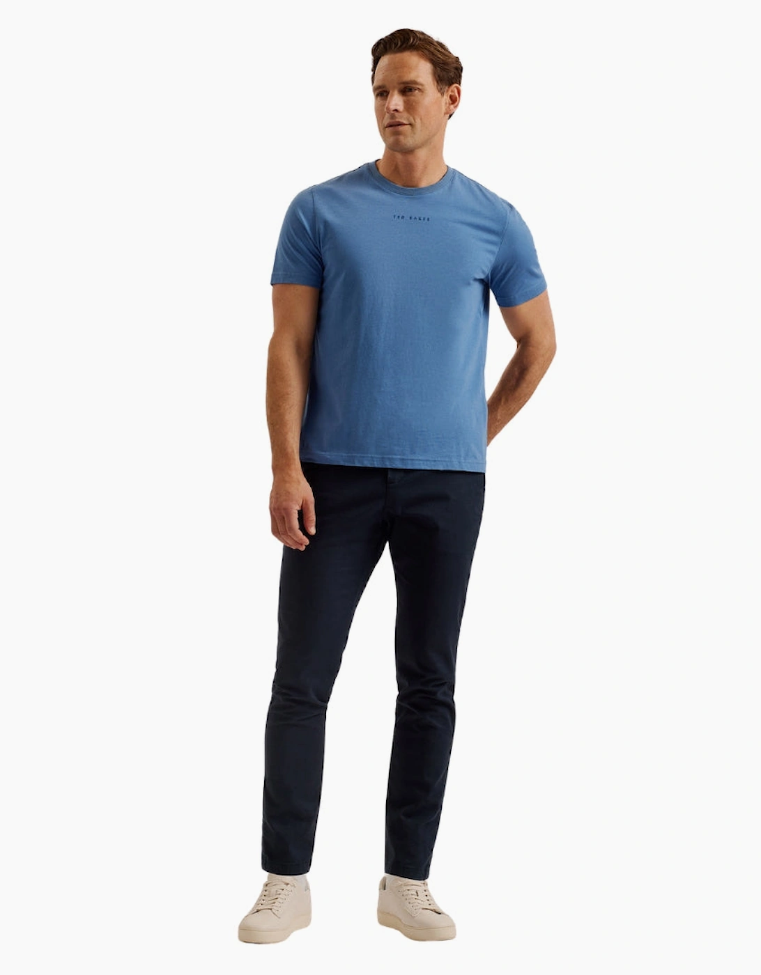 Ted Baker Wiskin SS Regular Blue Branded T-Shirt
