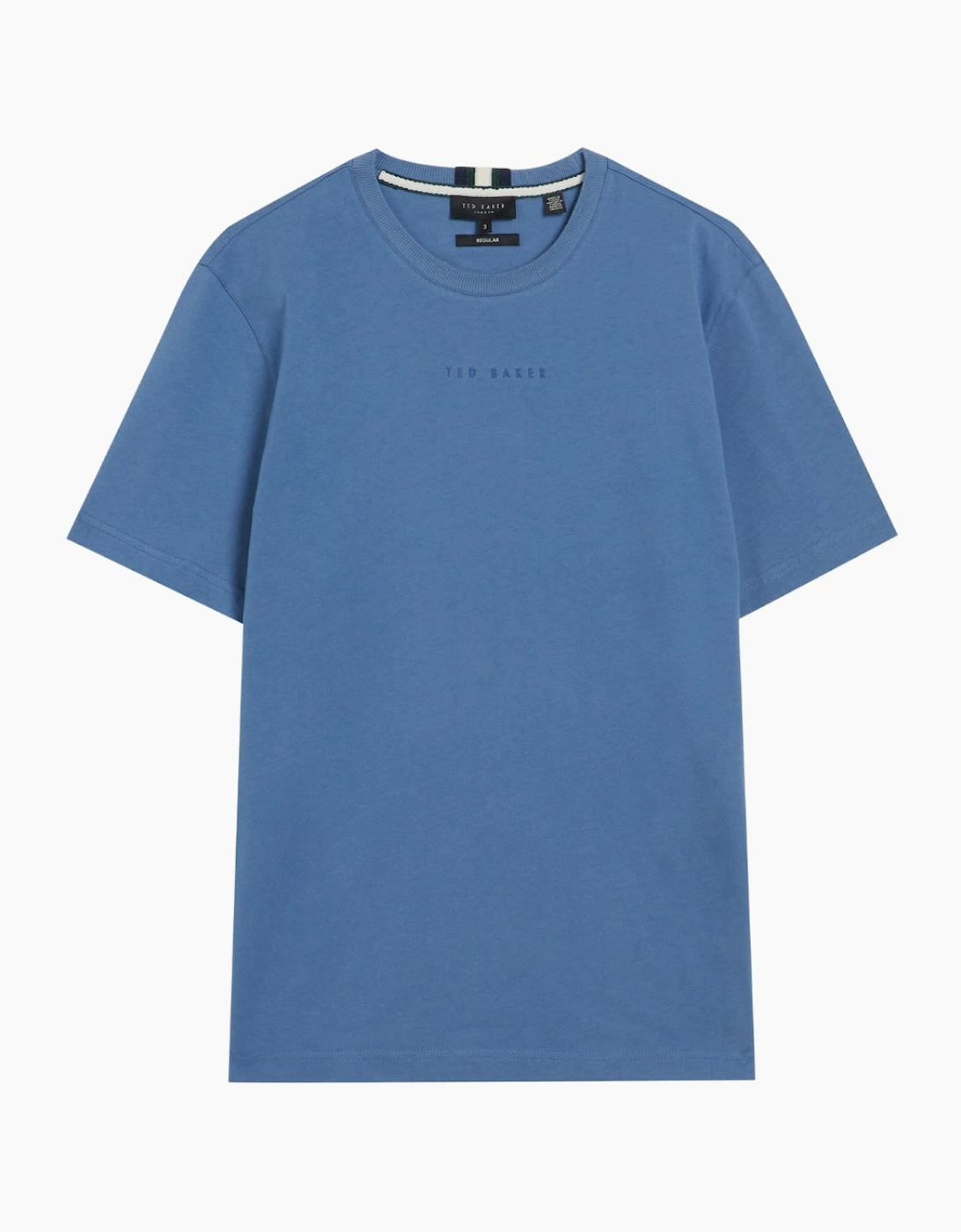 Ted Baker Wiskin SS Regular Blue Branded T-Shirt