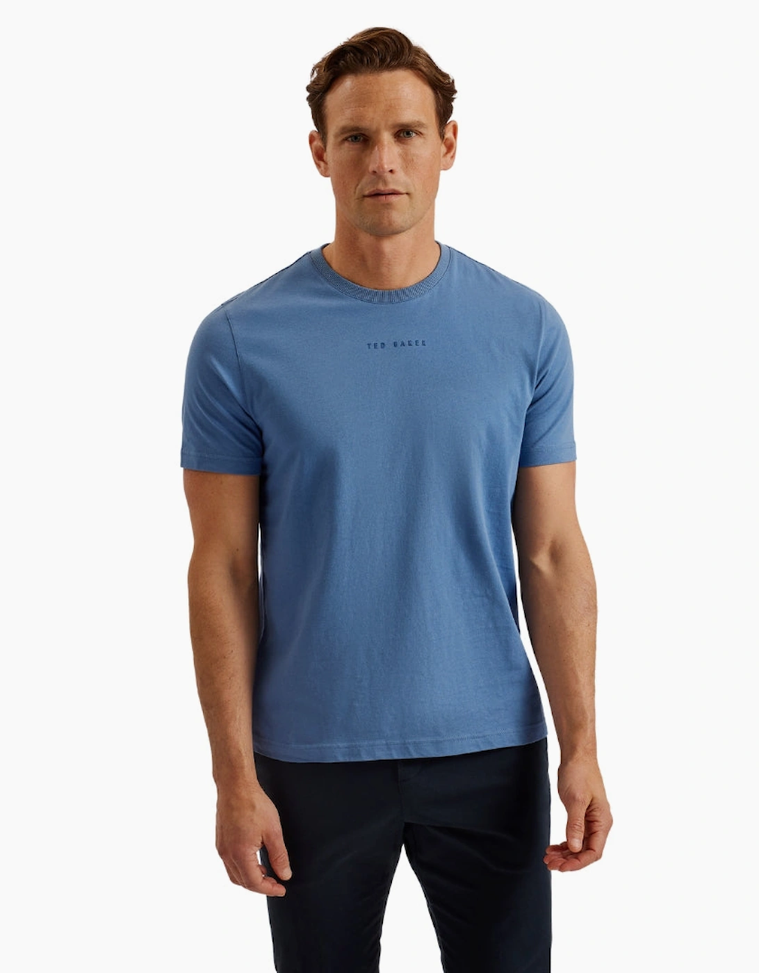 Ted Baker Wiskin SS Regular Blue Branded T-Shirt