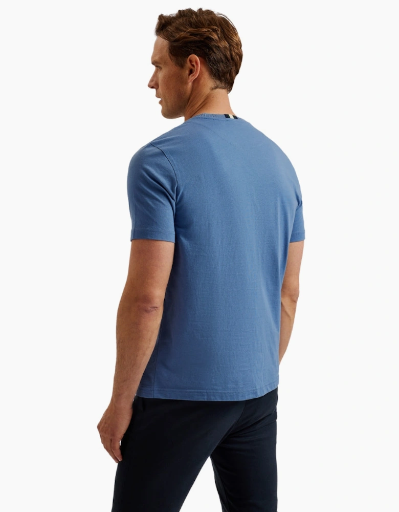 Ted Baker Wiskin SS Regular Blue Branded T-Shirt