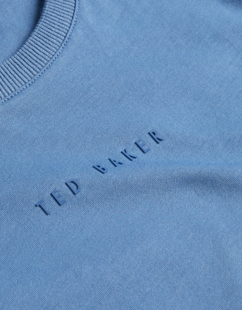 Ted Baker Wiskin SS Regular Blue Branded T-Shirt