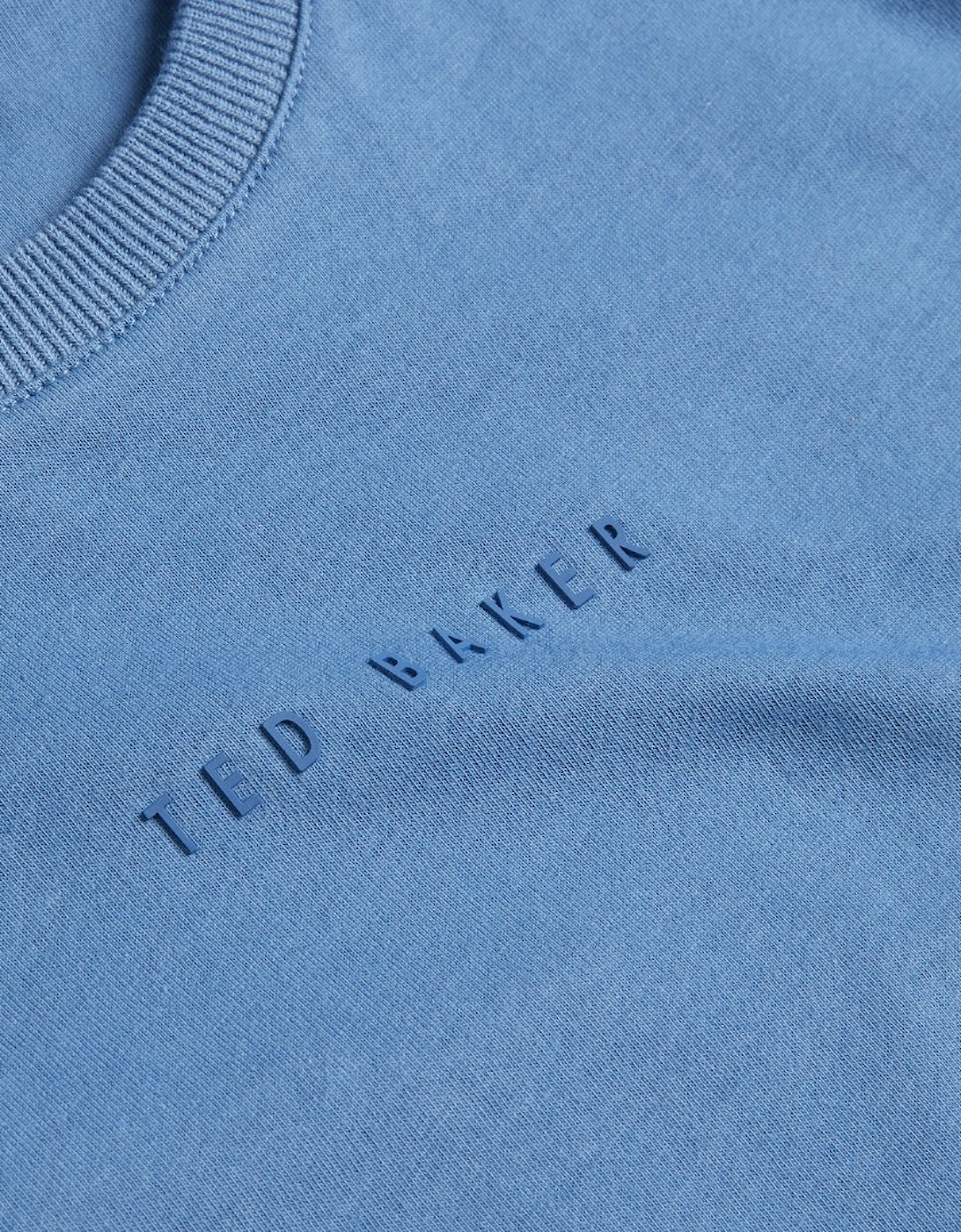 Ted Baker Wiskin SS Regular Blue Branded T-Shirt
