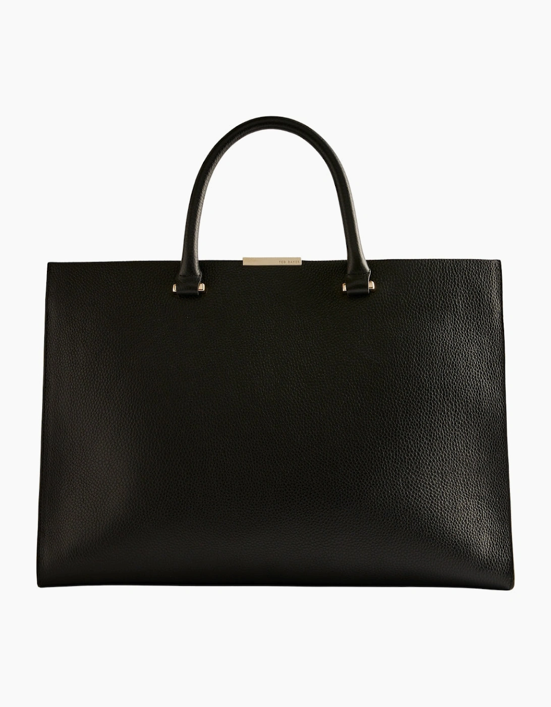 Ted Baker Rousaly Bar Detail Large Black Leather Tote