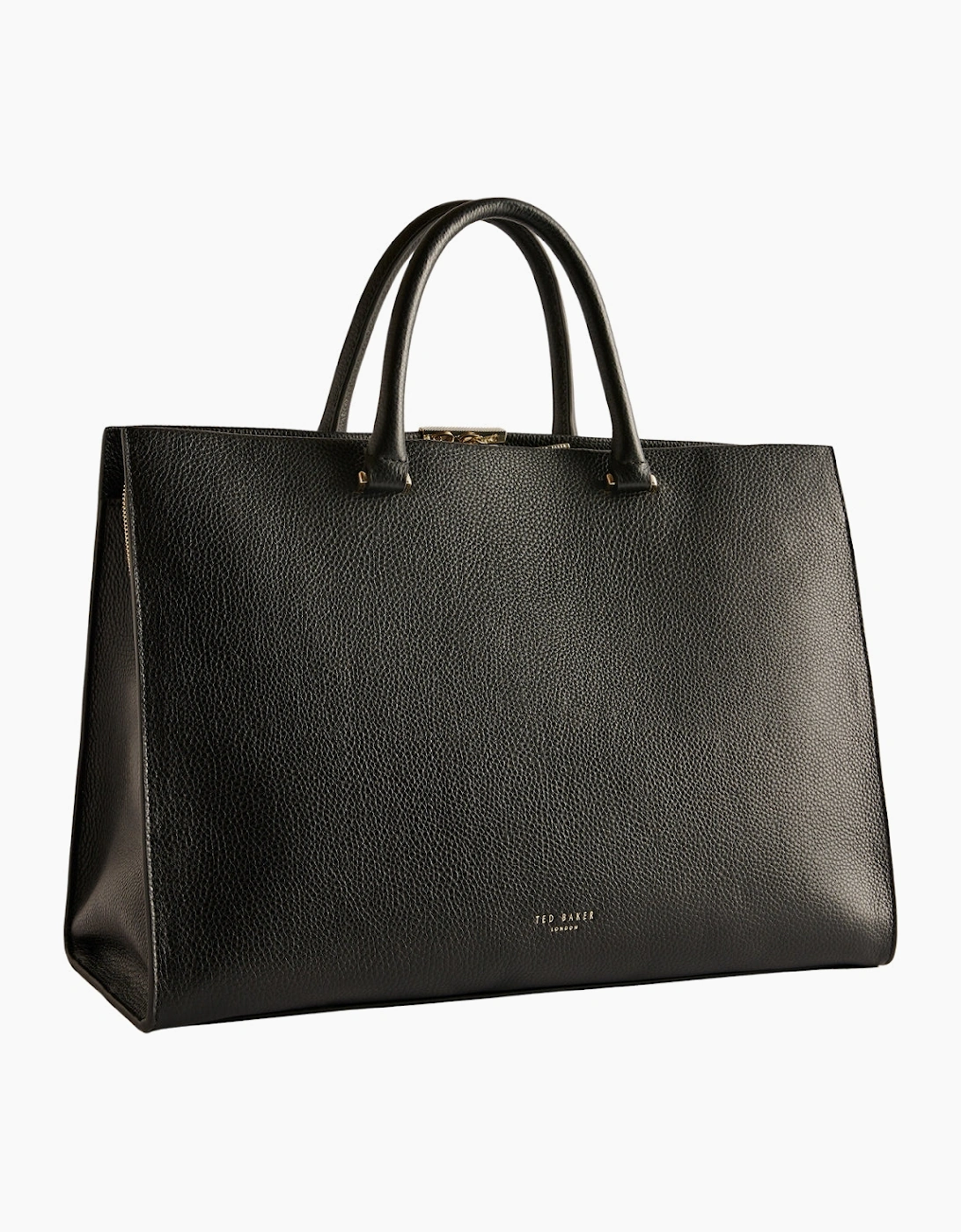 Ted Baker Rousaly Bar Detail Large Black Leather Tote