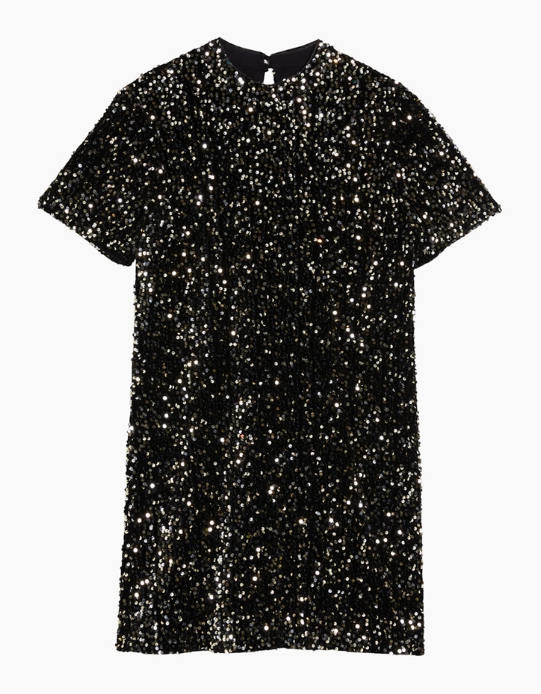 Ted Baker Audriyy Velvet Sequin Black Mini Dress