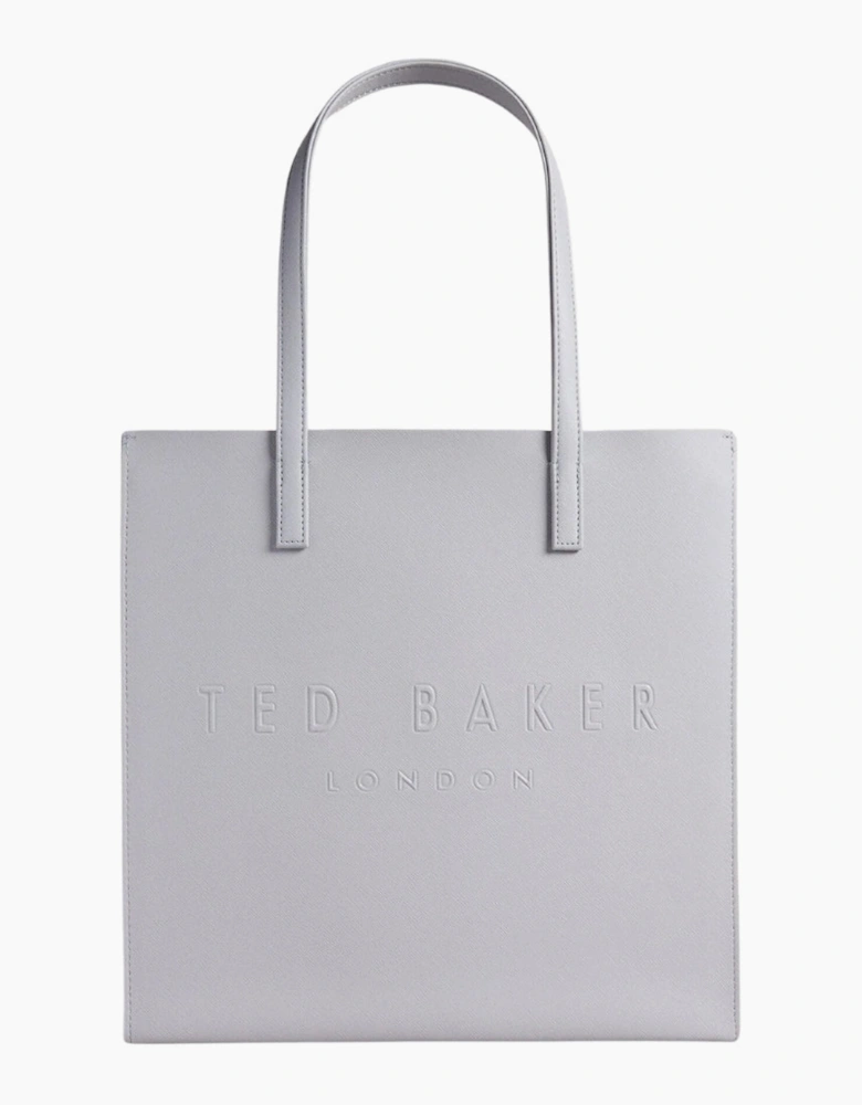 Ted Baker Crosshatch Large Icon Light Grey Bag