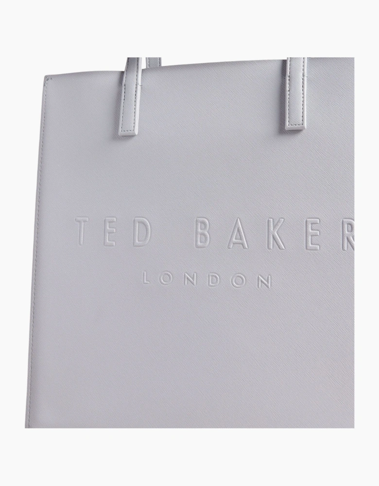 Ted Baker Crosshatch Large Icon Light Grey Bag