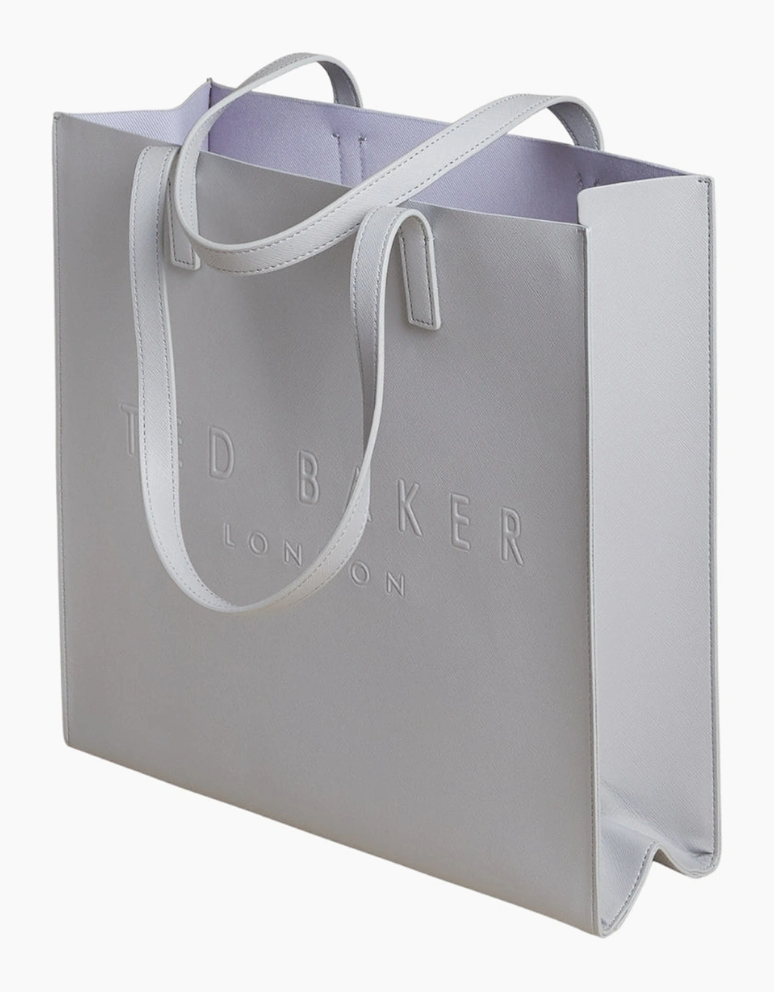 Ted Baker Crosshatch Large Icon Light Grey Bag