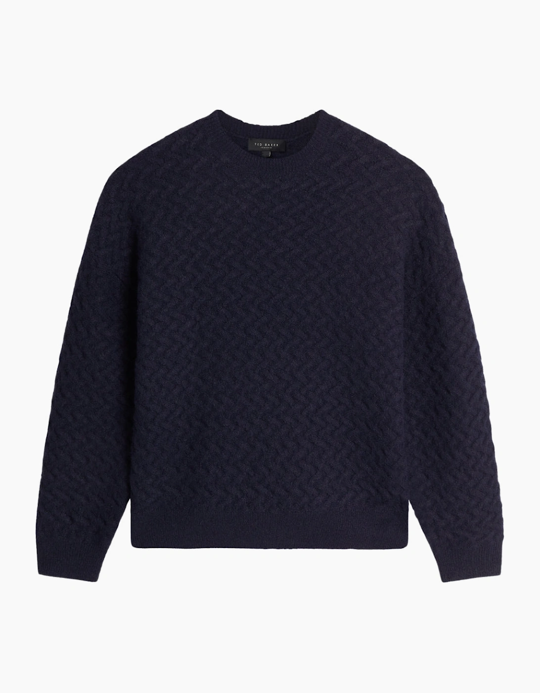 Ted Baker Women's Ted Baker Morlea Horizontal Cable Relaxed Fit Navy Jumper - Black