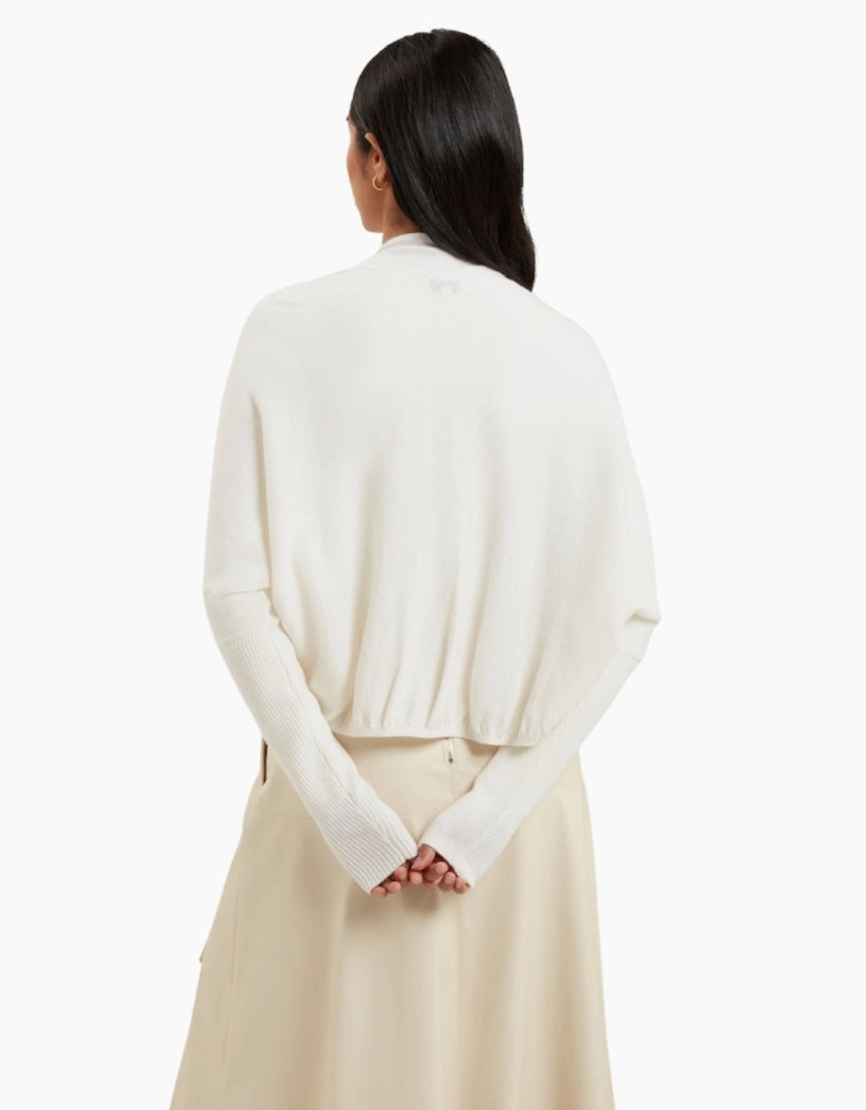 Ted Baker Gabrlaa Circular Knit Cropped Ivory Shrug