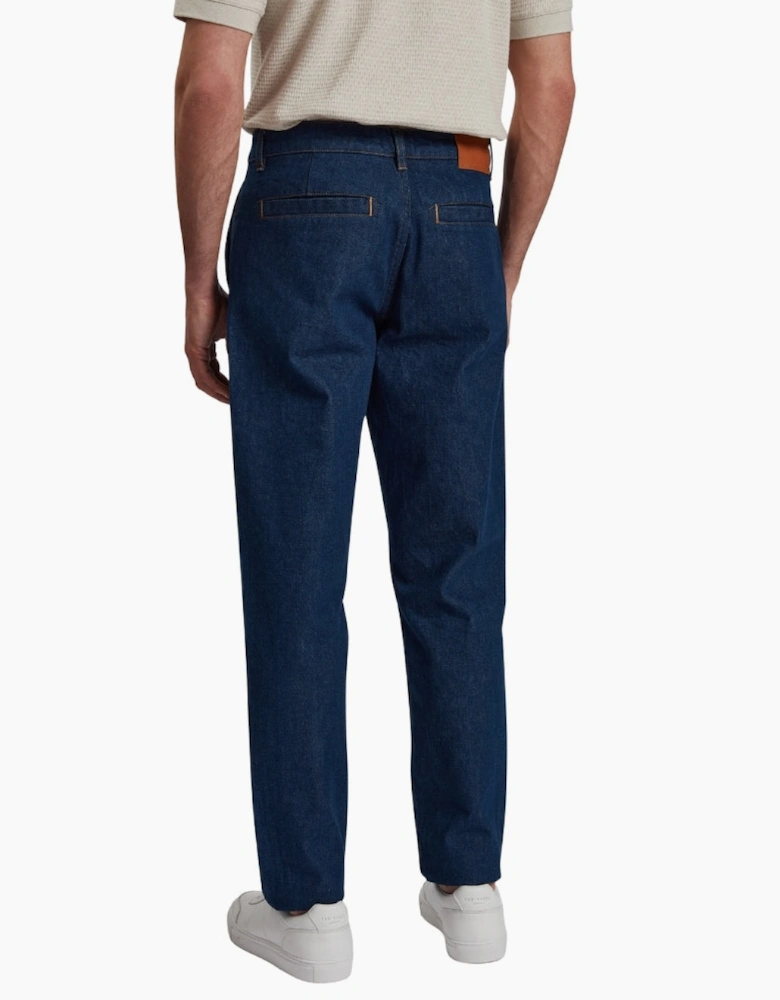 Ted Baker Westton Straight Fit Dark Blue Denim Chino